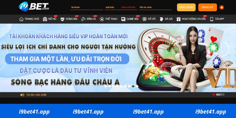 Link đăng nhập vào trang chủ i9bet Casino